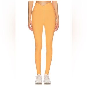 Ribbed Veronica Legging - Apricot Crush